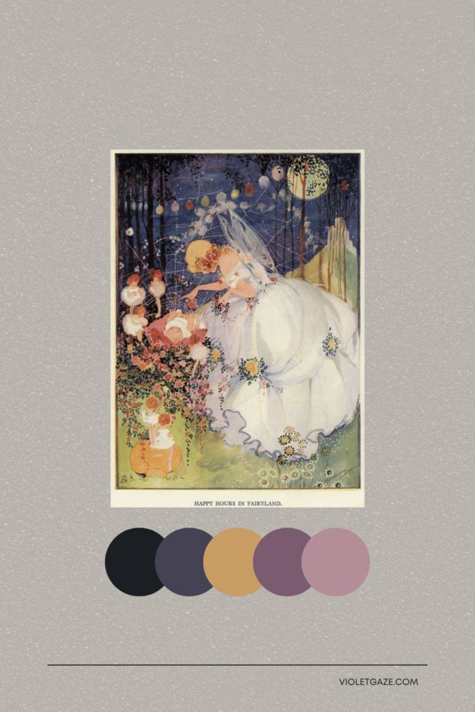 cottagecore color palette happy hours in fairyland