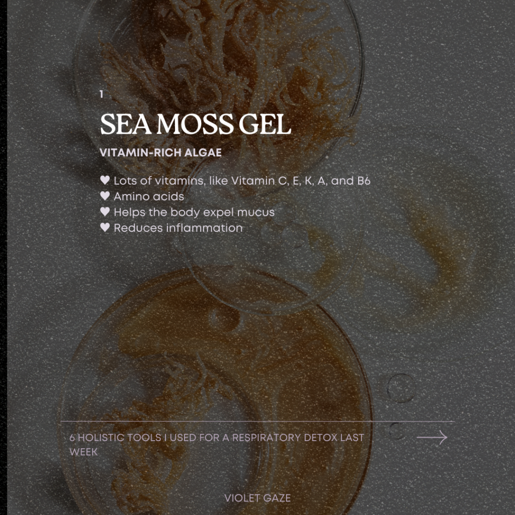 sea moss gel vitamin rich algae