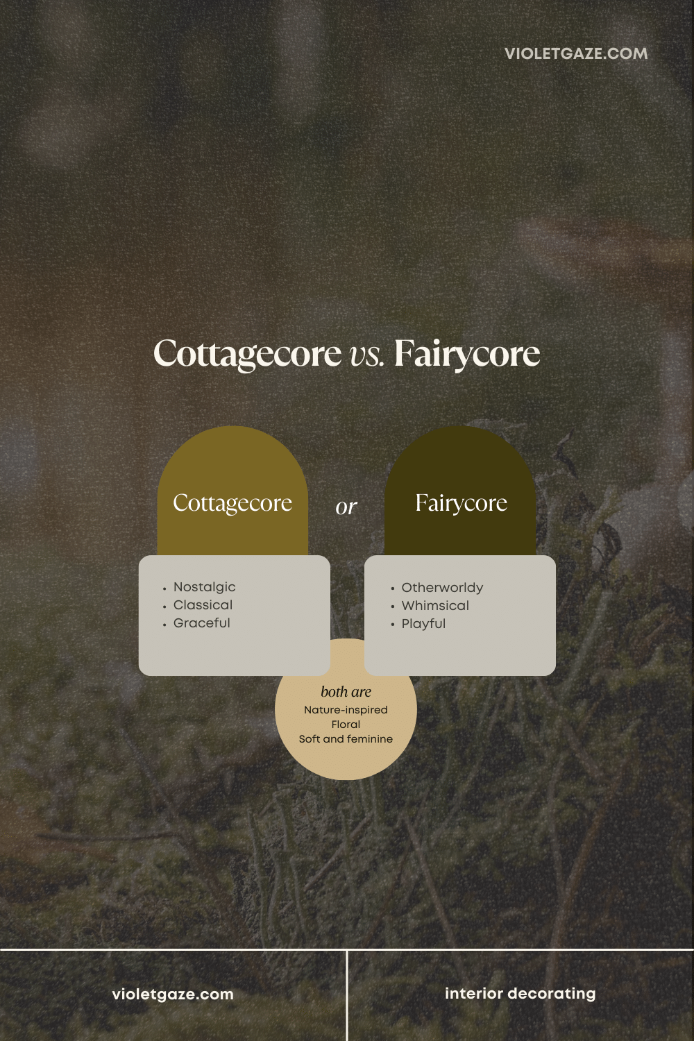 cottagecore vs fairycore comparison
