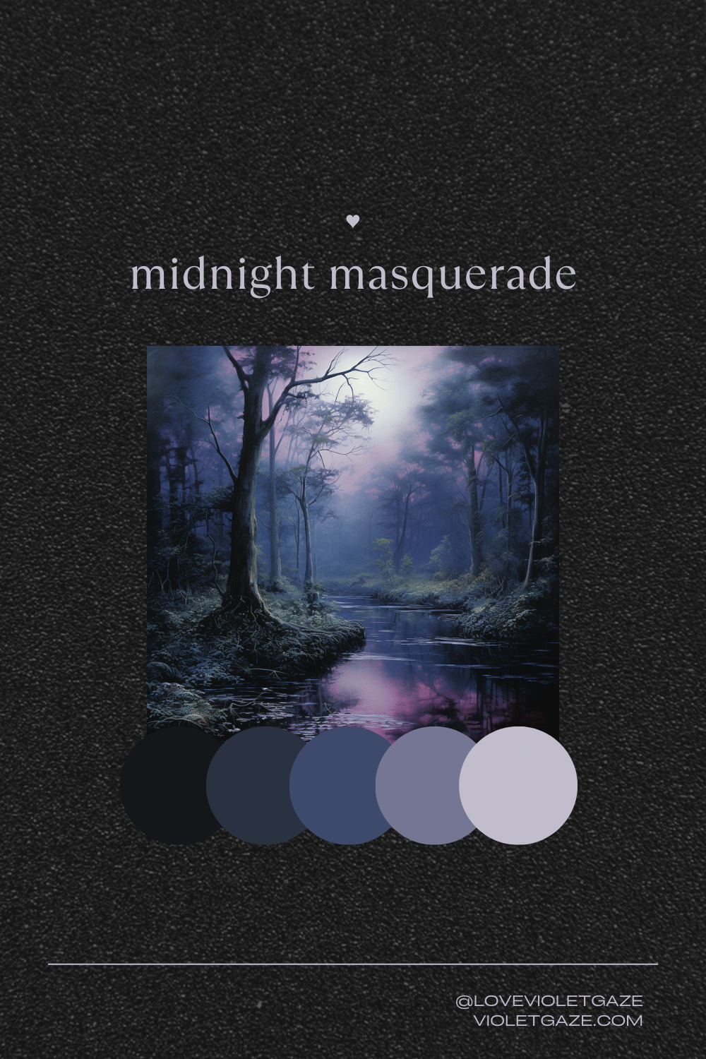 autumn color palette midnight masquerade