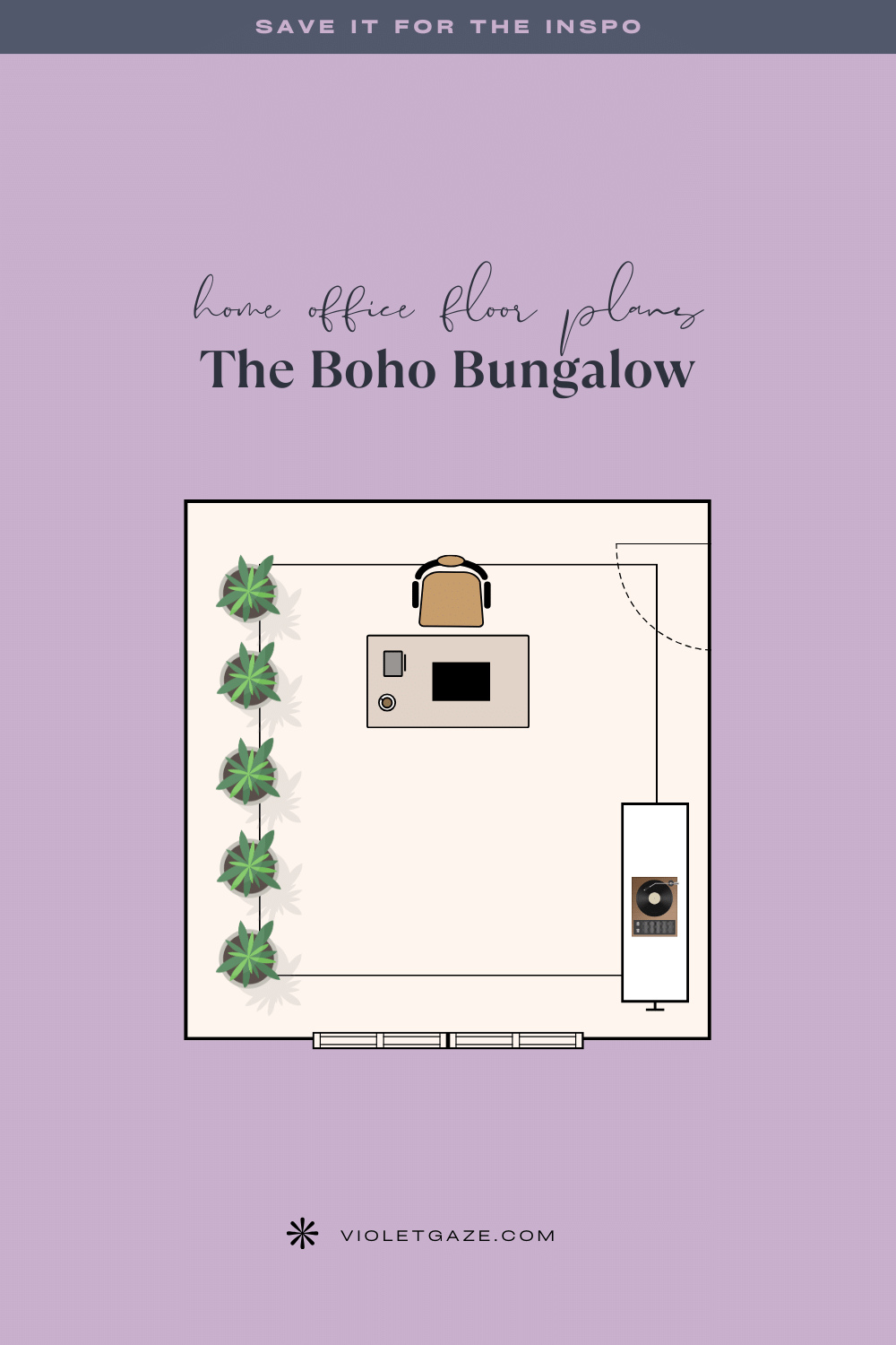 home office floor plans the boho bungalow