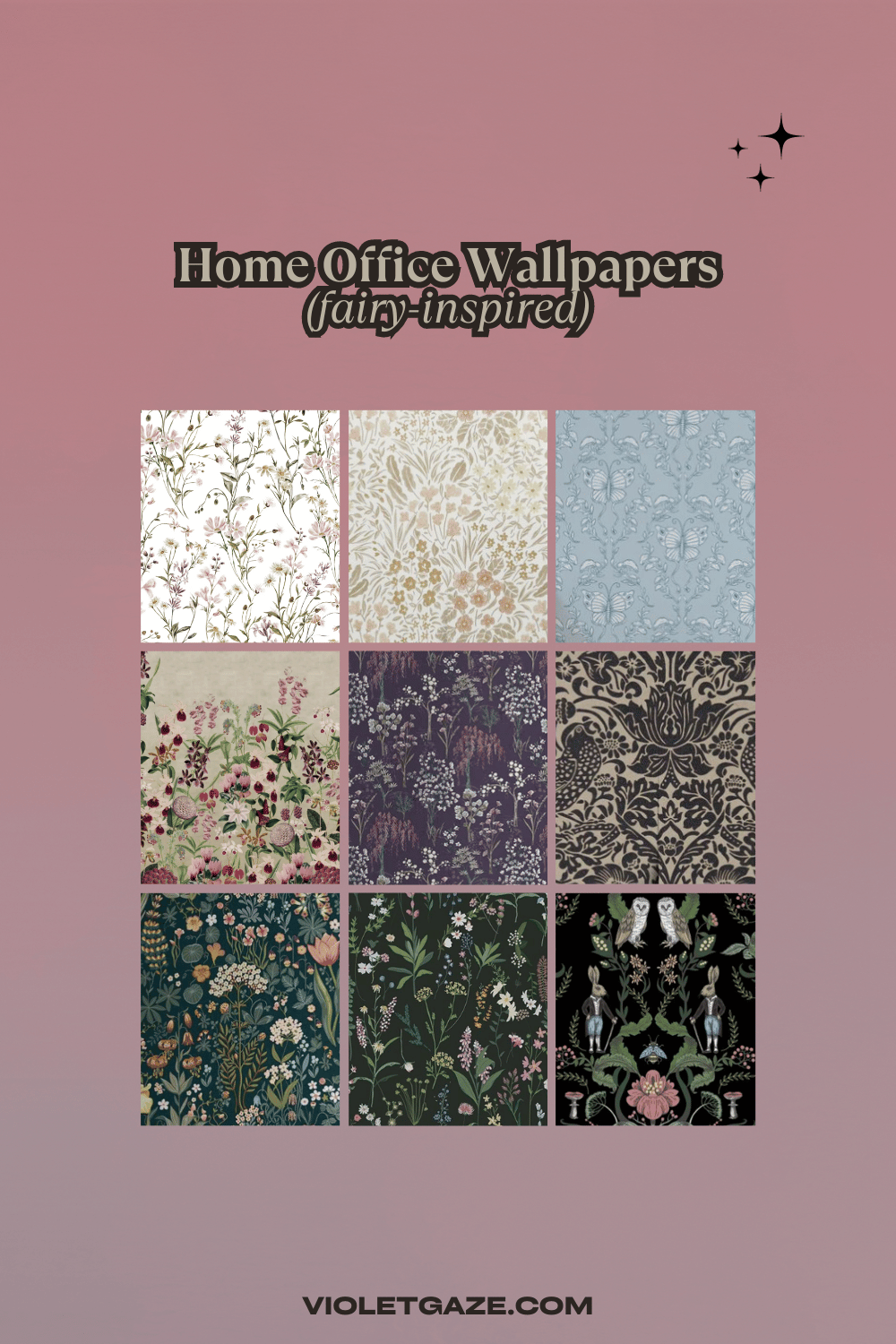 9 types of home office wallpaer